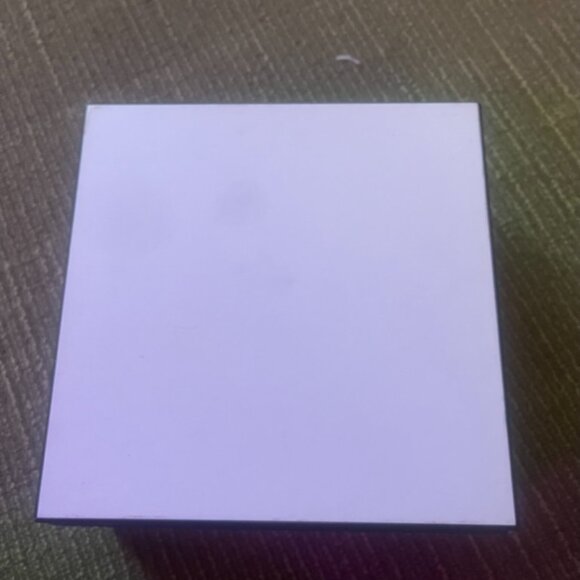 Authentic Chanel Gift Box Only White Black Empty 8.5 x 8.5 x 4 Tissue Paper Card - Picture 10 of 10